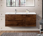 Подвесная тумба с раковиной BelBagno ETNA 120 Rovere Moro левая, ETNA-1200-2C-1A-SO-RW-L + BB1200ETL-L