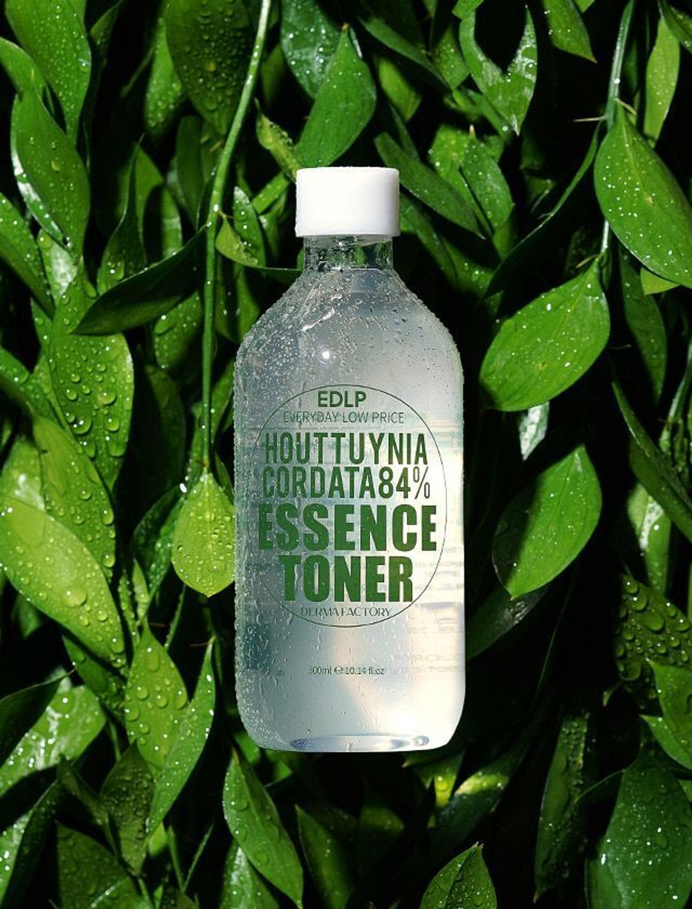Derma Factory Тонер для лица с экстрактом хауттюйнии - Houttuynia cordata 84% essence toner, 300мл