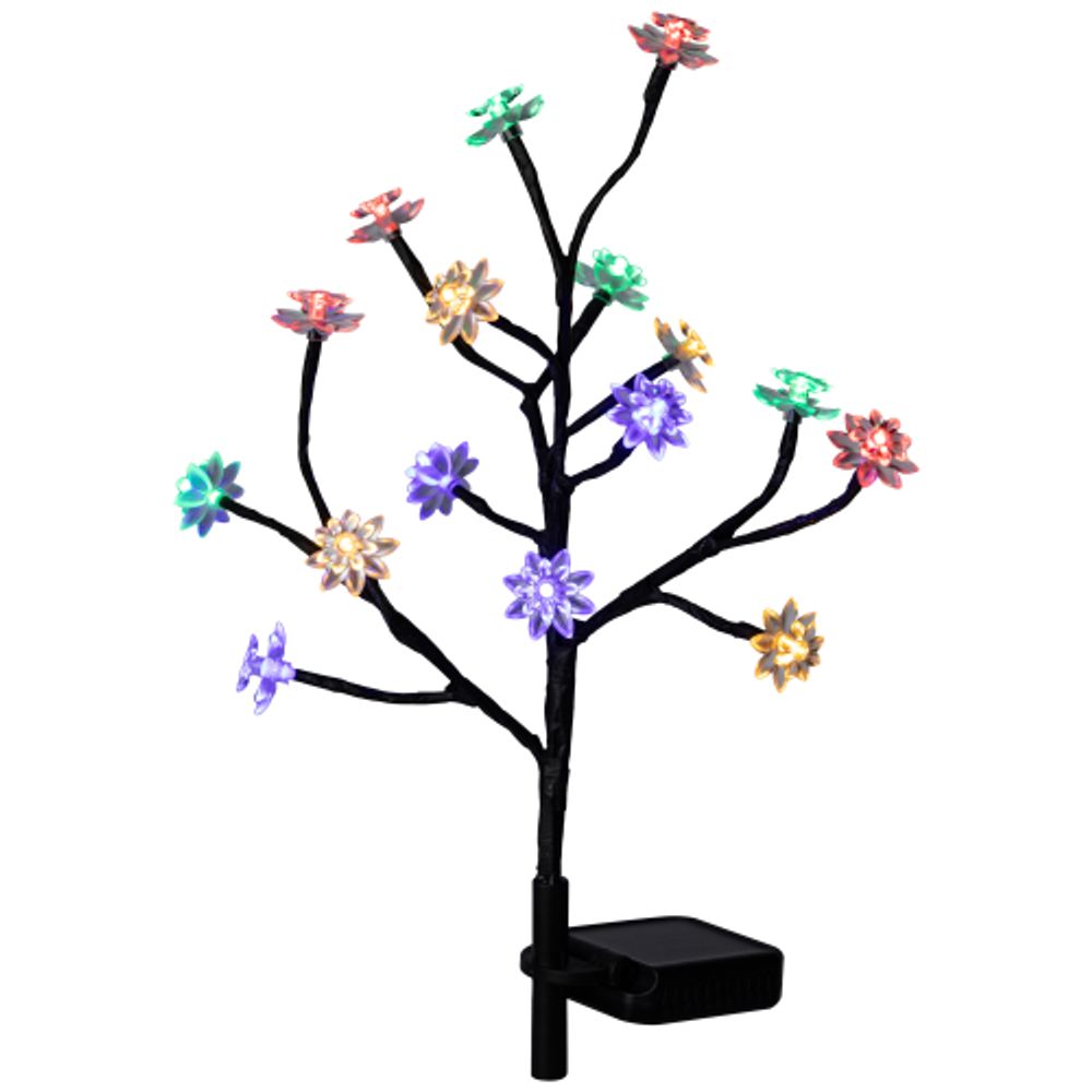 Светильник уличный ЭРА ERASF22-60 на солнечной батарее садовый Сакура 32 см | Садовые декоративные светильники