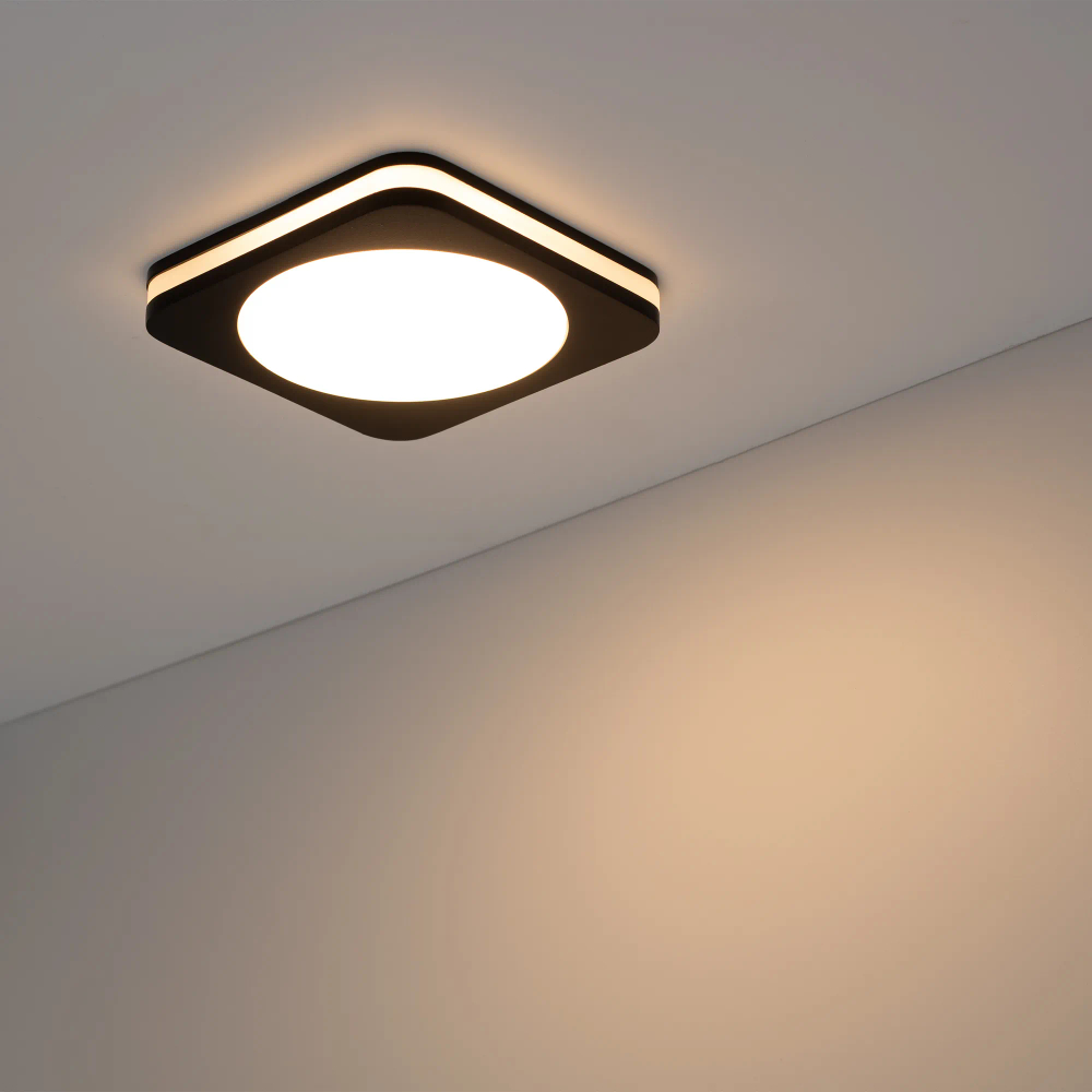 Светодиодная панель LTD-96x96SOL-BK-10W Warm White (Arlight, IP44 Пластик, 3 года) 022556