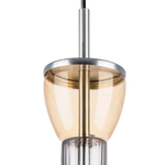 814003 Люстра BELLE LED 1х8W 450LM АЛЮМИНИЙ/МУЛЬТИКОЛОР 3000K