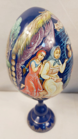 Яйцо сувенирное "Курочка Ряба" ( ручная роспись Палех)