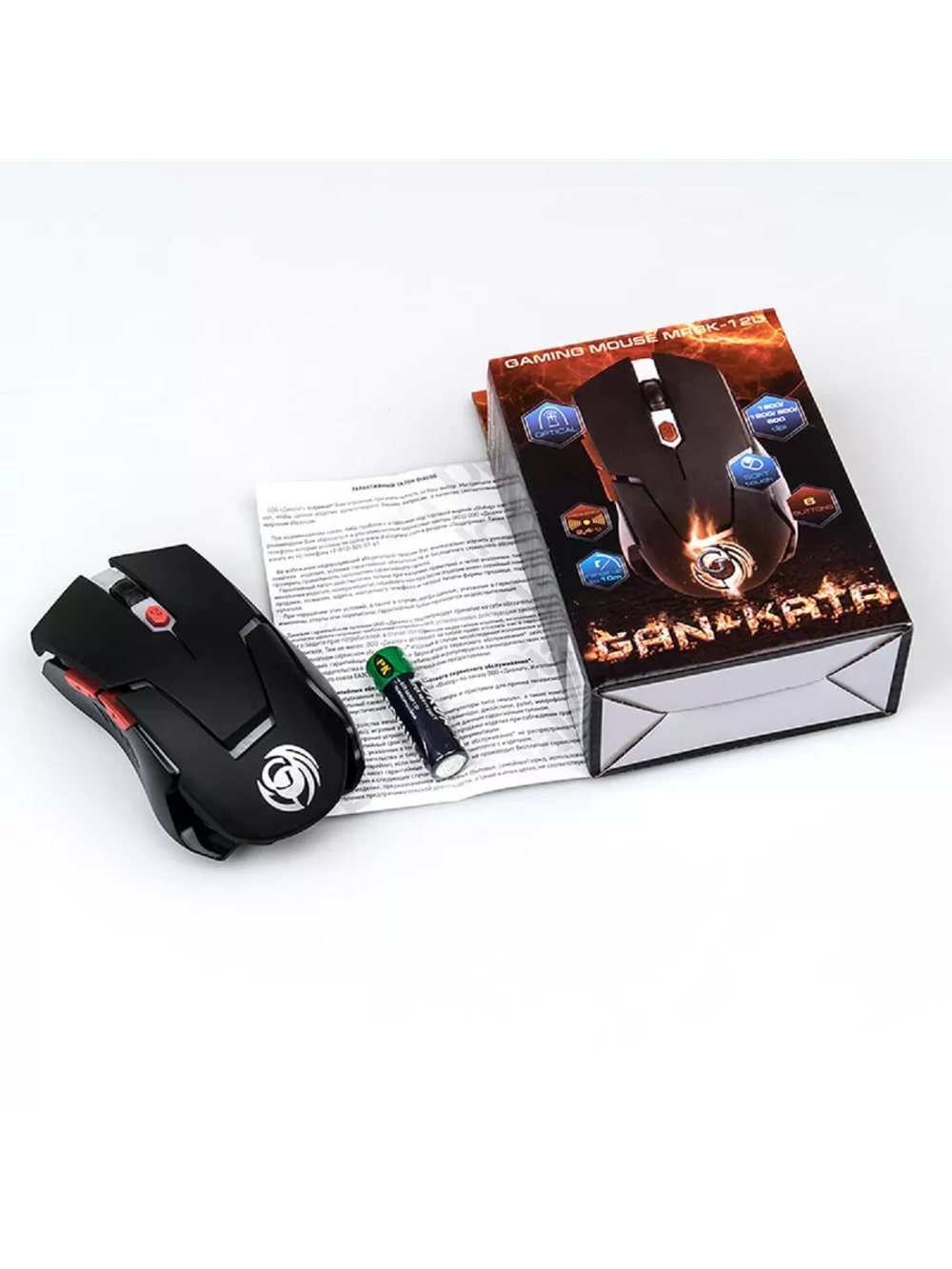 Мышь Dialog Gan-Kata MRGK-12U черный беспроводная