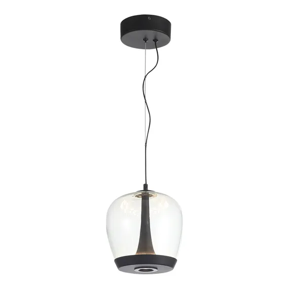 SL6014.423.01 Светильник подвесной ST-Luce Черный/Прозрачный, Черный LED 1*17W 3000K RIPPLE