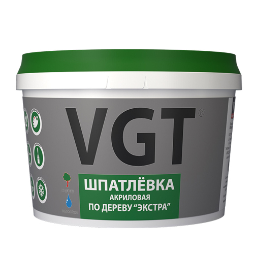 Шпатлевка по дереву VGT Экстра белая 0,4 кг