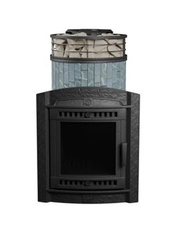 Печь банная «Атмосфера L» Талькохлорит ламель+сетка с тоннелем