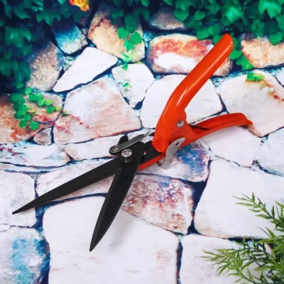 Ножницы для стрижки травы 33см с металлическими ручками ДоброСад