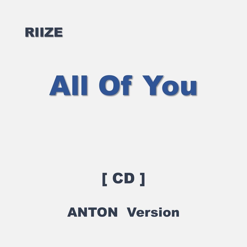 Альбом RIIZE - ALL OF YOU JAPAN Single Album ANTON Version