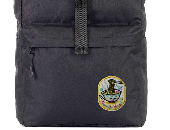 Нашивка термоаппликация на одежду и на рюкзак. Noodle Head, Лапша