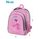 Ранец Först F-BASE "Ballet" 36*29*17 см, 3 отделения, 2 кармана, анатомическая спинка