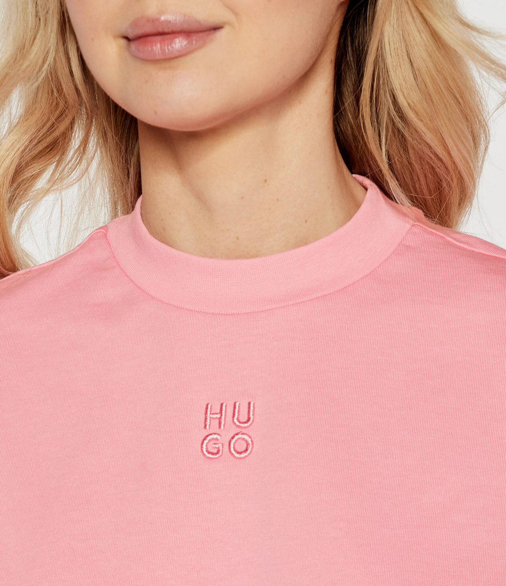 Футболка Cropped Tee HUGO - розовый(50517790)