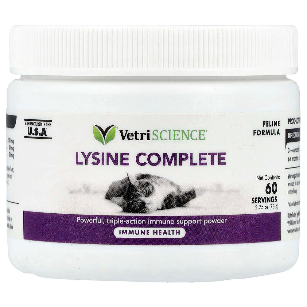 Vetriscience, Lysine Complete, формула для кошек, 78 г (2,75 унции)