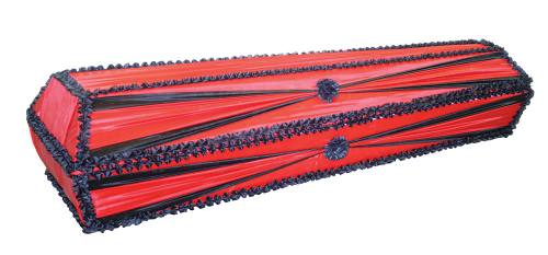 Гроб обитый тканью Бант