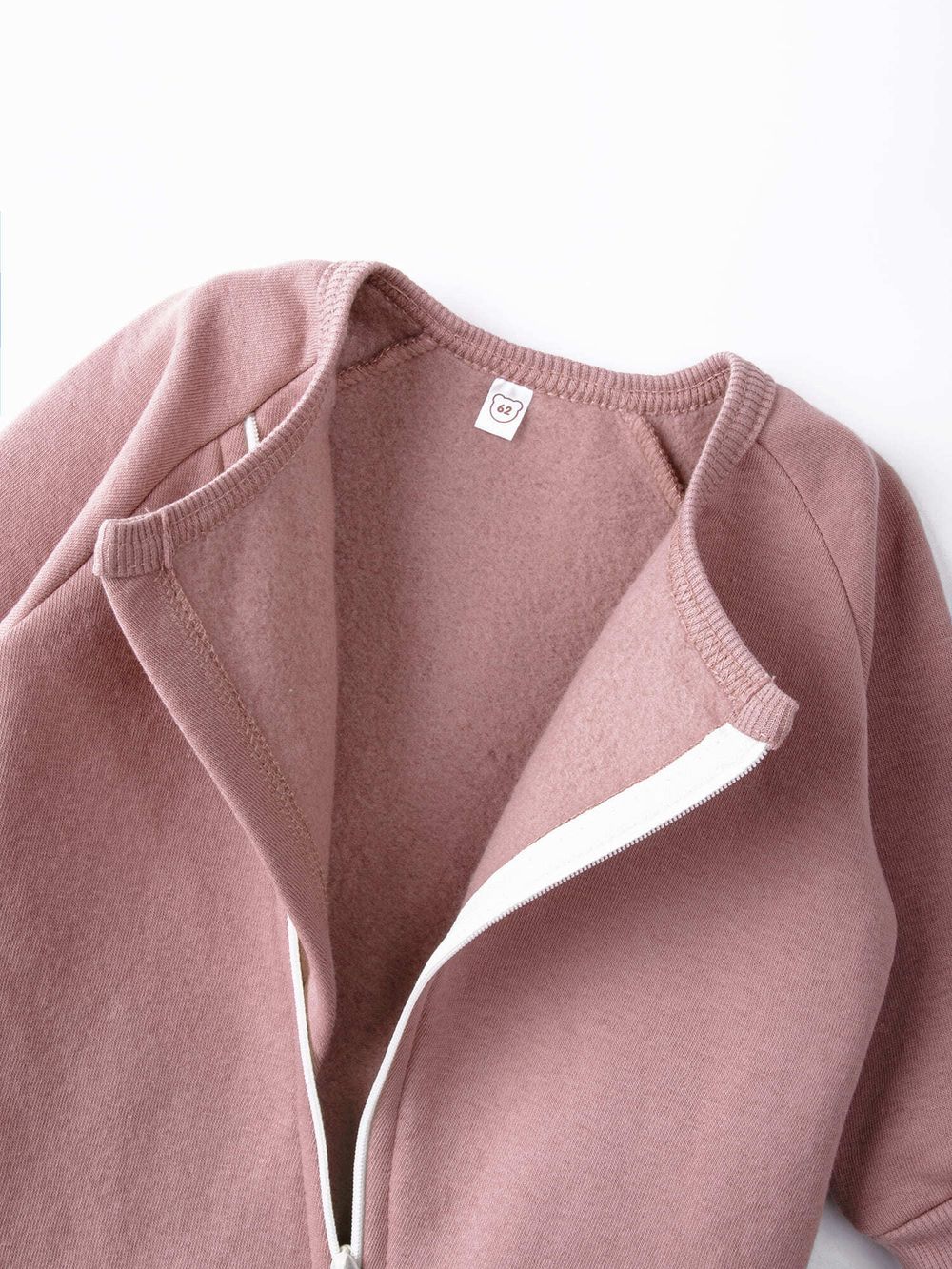 Комбинезон-косуха с закрытой ножкой "Дымчатая роза" утепленный 0+