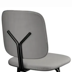 Стул Ror Y, серо-голубой/розовый велюр