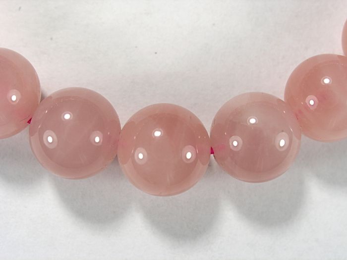 Бусина из кварца розового (Мадагаскар), класс А, шар гладкий 10мм