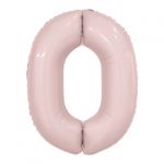 Agura Шар 40'' / 102 см "Цифра 0" Slim Пыльная роза (БГ-60)