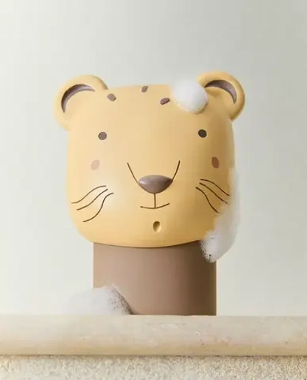 ZARA HOME ДЕТСКИЙ ДОЗАТОР МЫЛА В ФОРМЕ ГЕПАРДА, КОРИЧНЕВЫЙ
