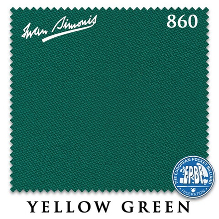Сукно "Iwan Simonis 860" 198см Yellow Green