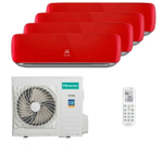 Мульти сплит-система Hisense на 4 комнаты (25+25+25+25 кв.м.) Red