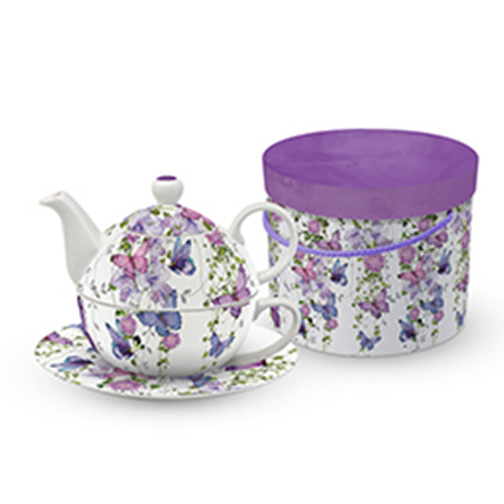 Сервиз чайный на 1 персону 3 предмета Paperproducts Design Butterfly Splash