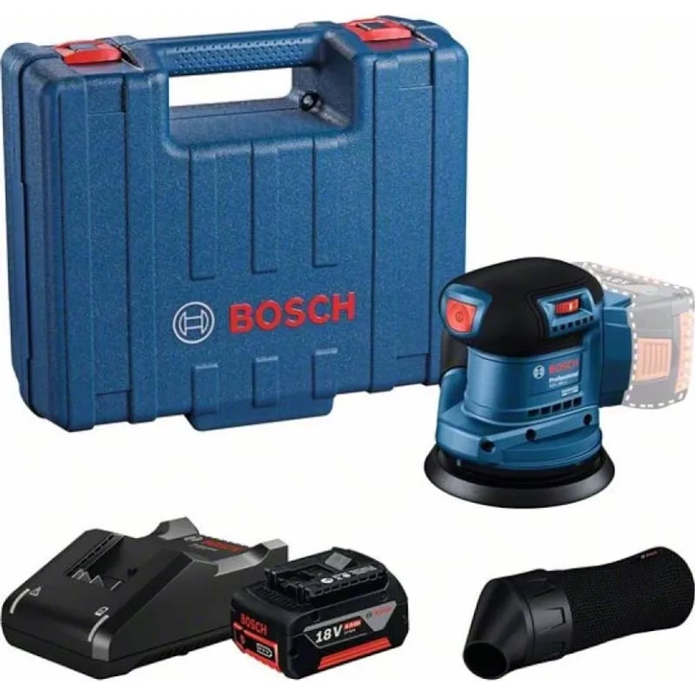 Bosch GEX 185-LI Professional эксцентриковая шлифмашина (1 x 4 Ач, ЗУ) 06013A5021