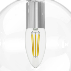 801004 Люстра SFERETTA E27 1х6W (led) E27 ХРОМ/ПРОЗРАЧНЫЙ