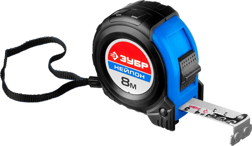 Рулетка ЗУБР Нейлон 8м х 25мм
