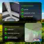 Пневмокаркасная всесезонная палатка «Универсал» 4×2,5×2,5 м — из ПВХ, зелёная