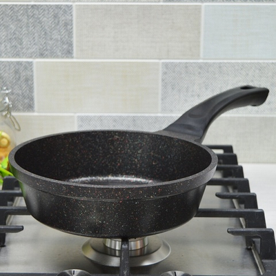 Сковорода 20см высота 5,9см ENERGY Agate Induction с несъемной ручкой, Ис8201A