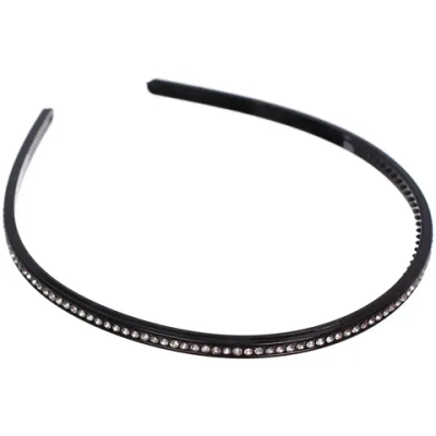 Ободок для волос «ФЕРГАМО», ширина 0,6см, цвет черный ( подвес)