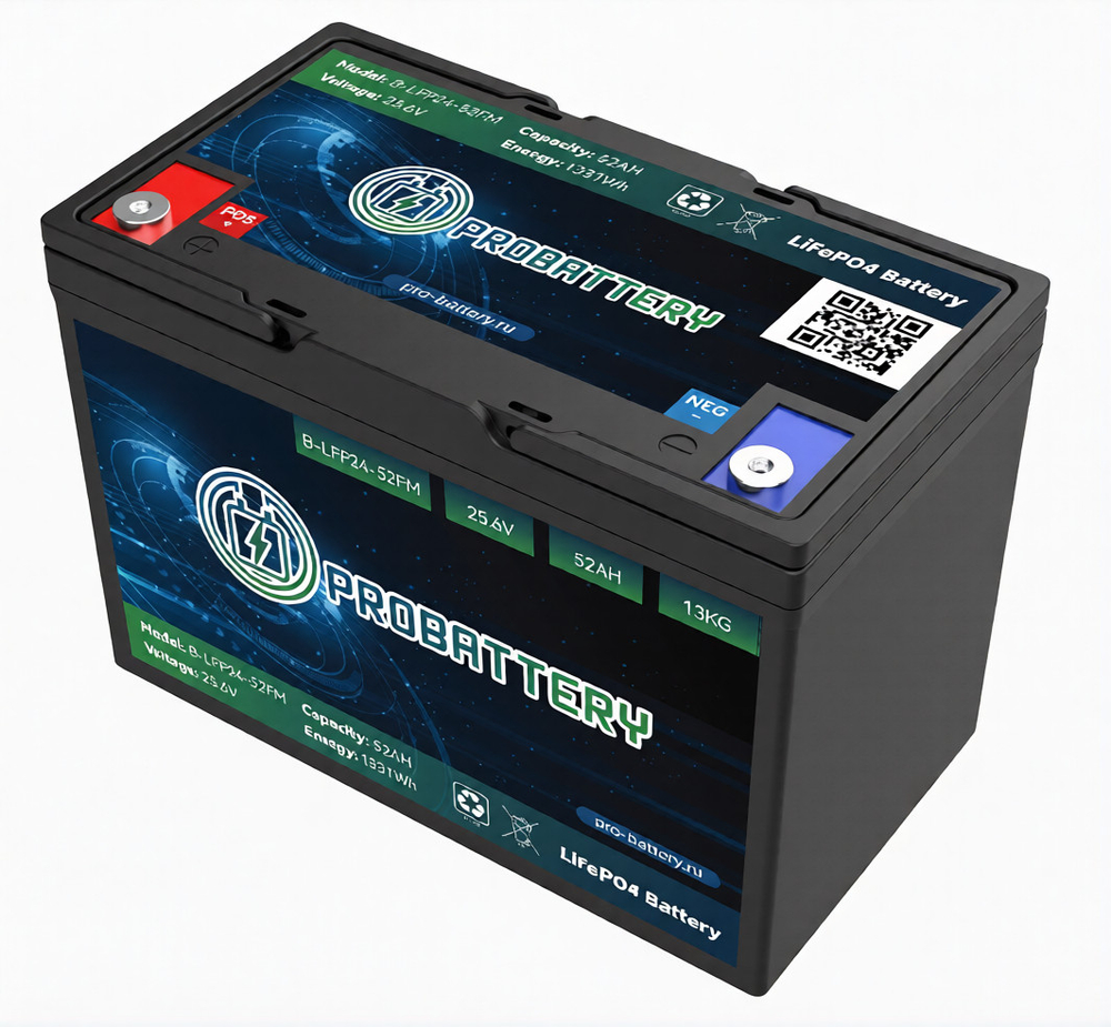 Тяговая аккумуляторная батарея PROBATTERY В-LFP24-52FM