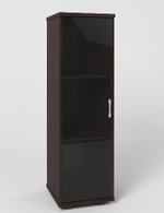 Пенал-колонка со стеклом КМ17 МОНОЛИТ