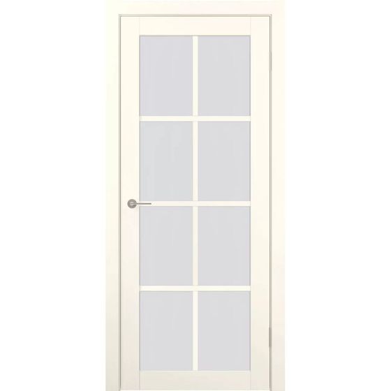 Цена на Межкомнатная дверь экошпон Соната-12 эмалекс ваниль остеклённая Купить Межкомнатная дверь экошпон Соната-12 эмалекс ваниль остеклённая