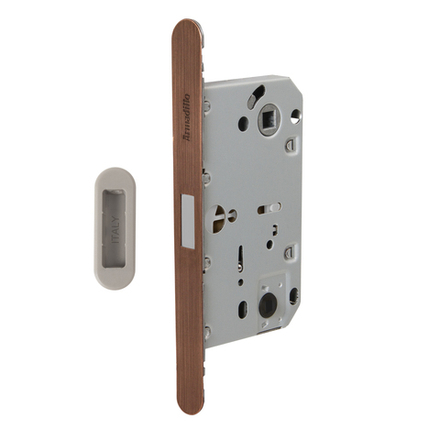 Магнитная Armadillo (Армадилло) защелка WC с ответной планкой GRAVITY.PRO G01.196.50.96 AC медь