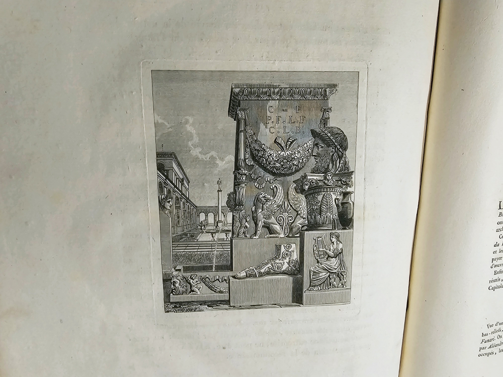 Palais, Maisons, et autres edifices modernes, dessines a Rome, publies a Paris l`an 6 de la Republique francaise (1798, v. st.). [Дворцы, дома и другие современные здания срисованные в Риме и изданные в Париже в 1798 г.)]