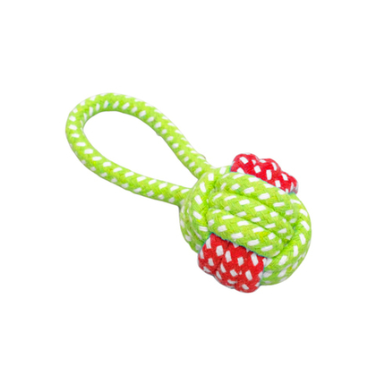 Мячик из каната с ручкой Пижон, шарик 5 см, в ассортименте