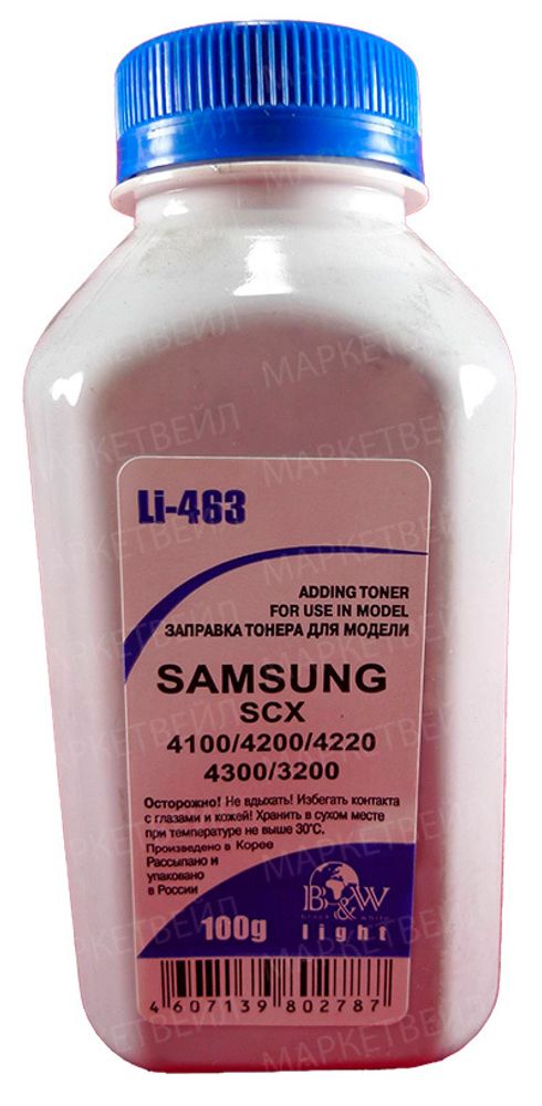 Тонер для SAMSUNG ML-216x SCX 320x/340x/4100/4200/4220/4300, SL-M2020/2070 (100г) Black&amp;White Light
