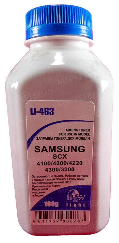 Тонер SAMSUNG ML-216x SCX 320x/340x/4100/4200/4220/4300, SL-M2020/2070 (фл. 100г) Black&amp;White Light фас.Россия