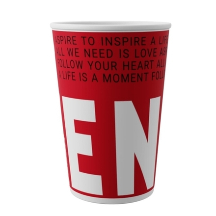 Стаканы бумажные однослойные 300мл DPE12 "Enjoy new" (100/1800шт)