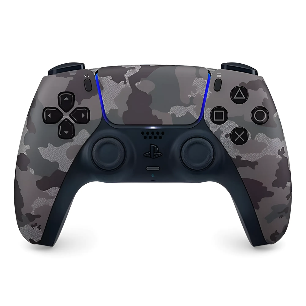 Беспроводной геймпад Sony DualSense для игровой консоли PlayStation 5, Gray Camouflage (Серый камуфляж)