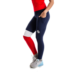 Женские теннисные брюки BB by Belen Berbel Nano Tight Women - Red, Multicoloured