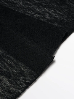 Massimo Dutti Шарф из 100% кашемира, черный