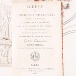 Антикварное издание: «Abrégé De L’histoire Universelle