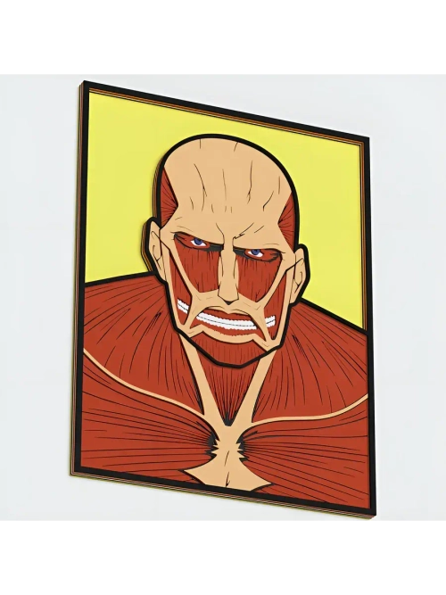 3D Картина по номерам из дерева Колоссальный Титан, 23x30 см