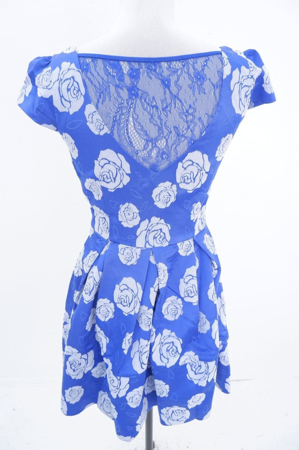 Платье AScool синее "с цветами" 44 размер, новое