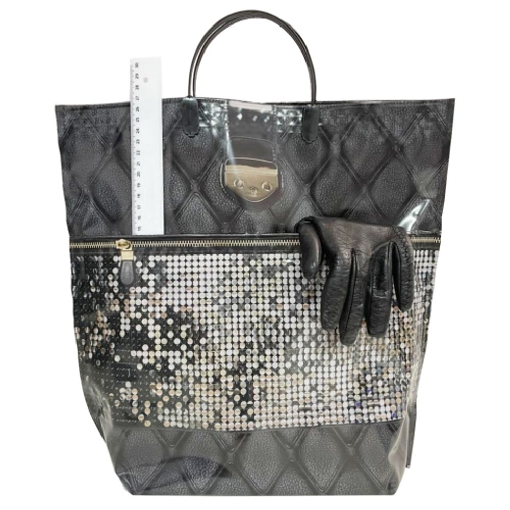 Сумка-пакет "Пайетки" 37+37+12см 160мкм с карманами