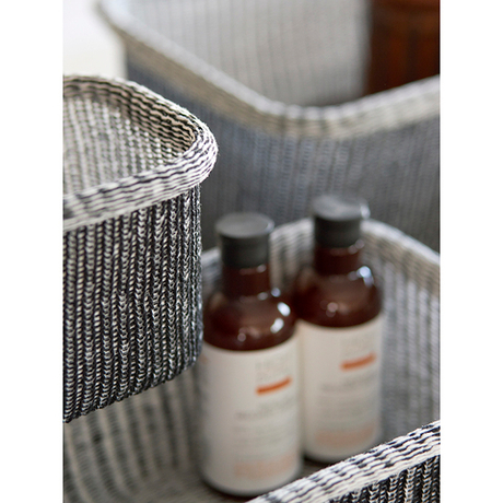 Набор из 4 корзин для хранения Sustainable collection, черный