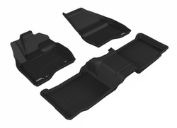 Коврики салона для Ford Explorer V 2015- (U502) LINER 3D Lux с бортиком черные (без консоли). Артикул ST 74-00651