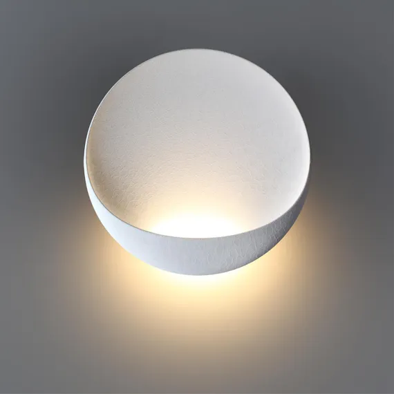 7005/7WL HIGHTECH ODL25 297 Настенный светильник белый ice crack/акрил IP44 LED 7W 347Лм 3000K CRI > 90 VELA